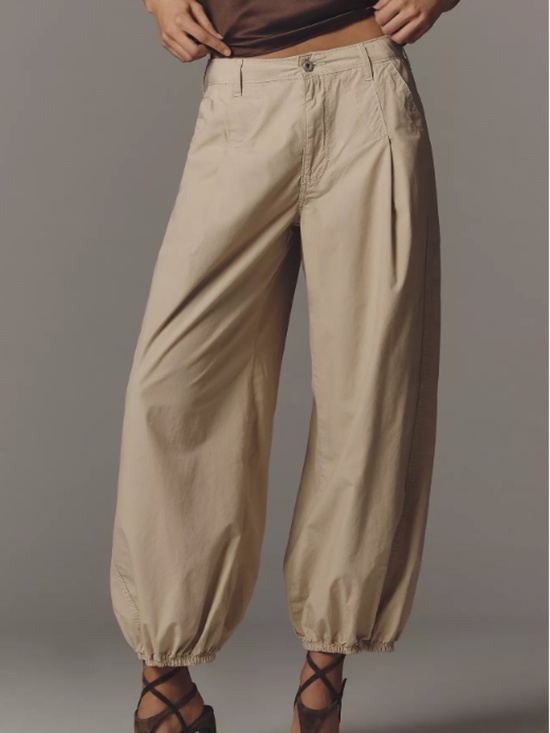 Pilcro Pants - Pilcro Khaki Balloon Casual Pants 30